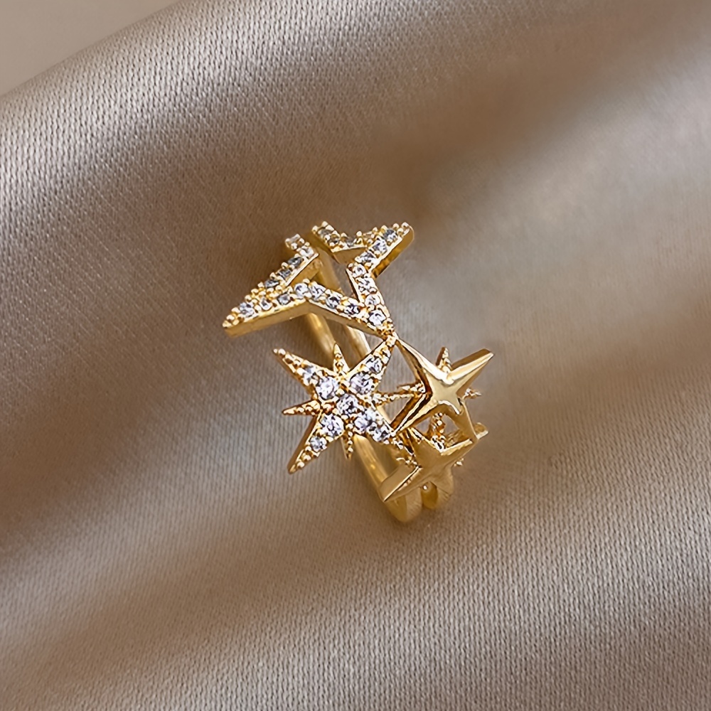 A Delicate And Sparkling For Women, Featuring Micro-pave Synthetic Synthetic Zirconia Stars And A Starry