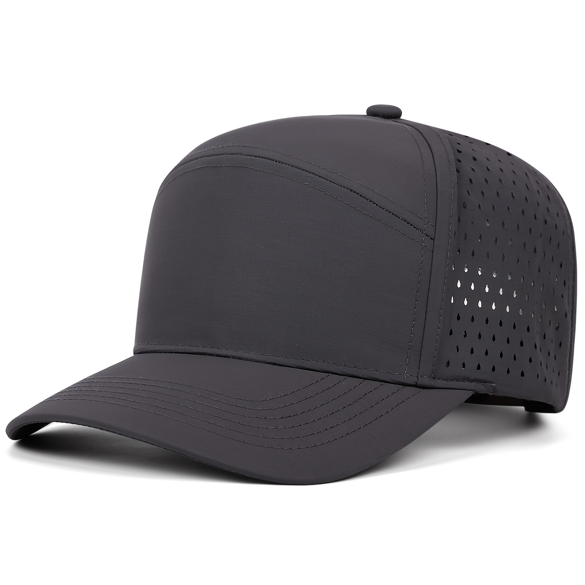 TEMU Breathable Mesh Truck For Men Adjustable Fashion Summer Solid Color Baseball Hat For Women