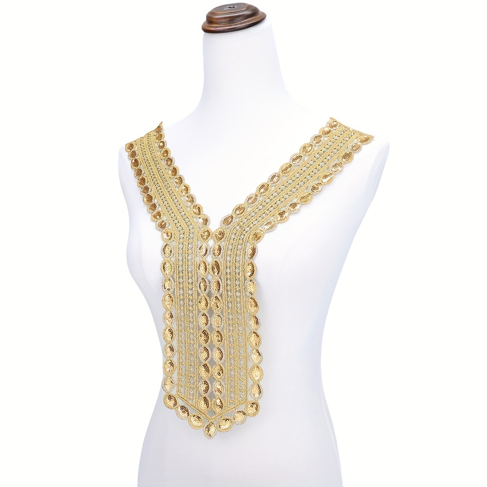 chinese dress ladies Amazon.com: High-end Gold Color Sequins Lace Applique Patch, Sewing for Wedding  Dress Women Evening Costumes Gowns DIY Decoration : Arts, Crafts & Sewing
