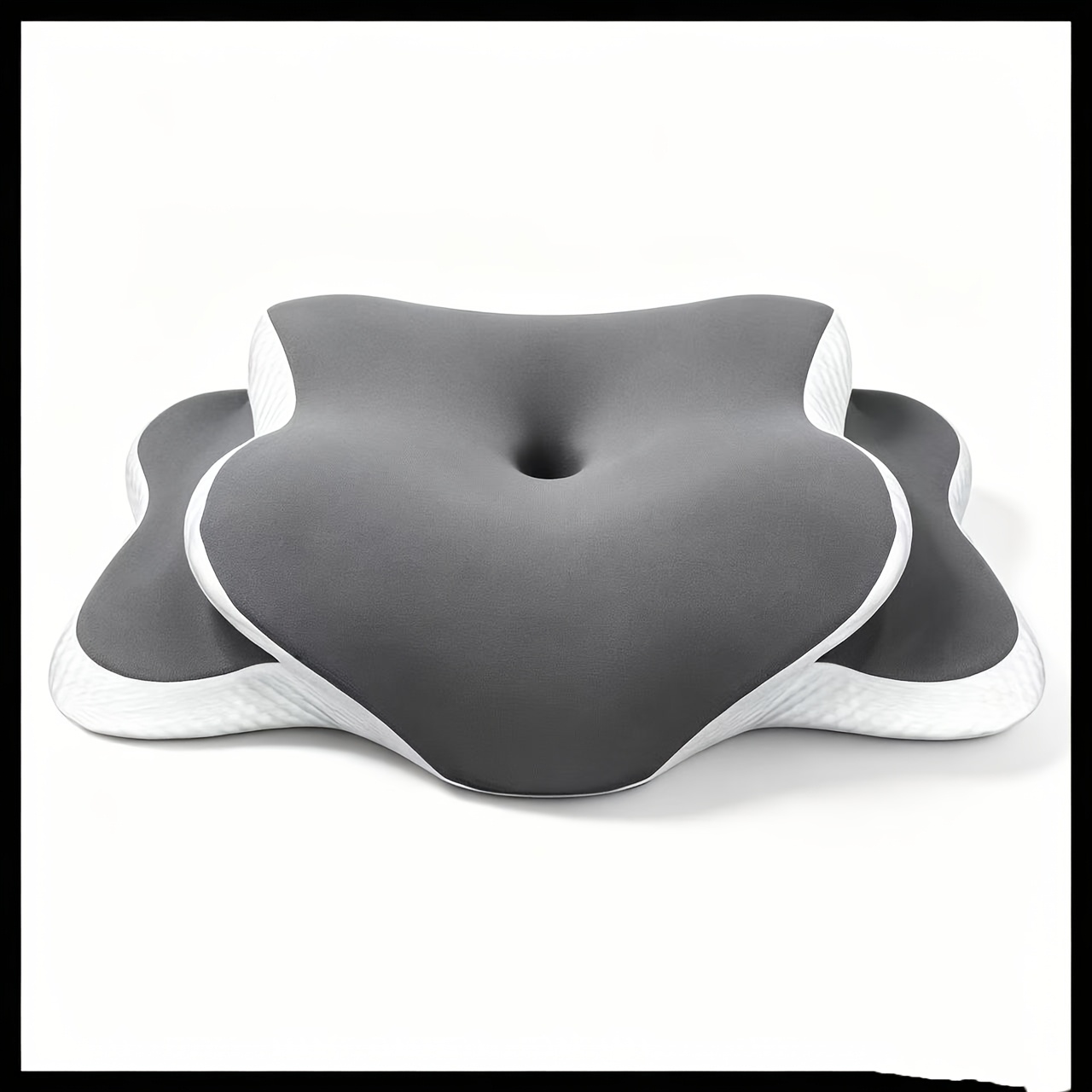 TEMU Almohada ergonómica de para cuello con transparente extraíble y lavable - Diseño de soporte de C, para duermen de /espalda/estómago, uso para