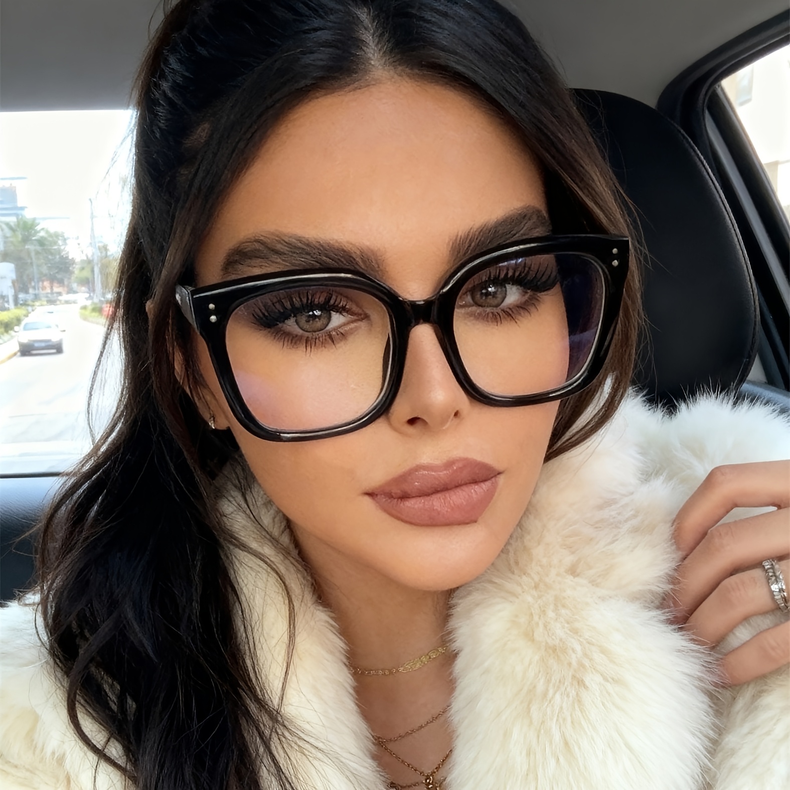 1pc Large Frame Fashion Glasses Retro Versatile Men And Women Daily Casual Wear Party Accessories Exquisite Decoration Gift For Her/his Birthday Back To School Wear