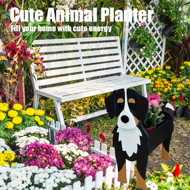 

Bernese Planter, Cute Planter, Dog Planter, Birthday Gift, Office, Indoor/outdoor Decoration Sturdy And Durable Suitable For