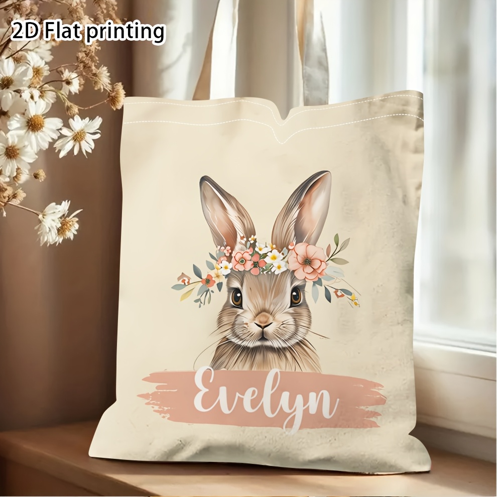 TEMU 1pc, Sac de courses personnalisé, Sac à bandoulière unique pour femmes, Cadeau pour elle/lui, Packs de sacs fourre-tout personnalisés pour
