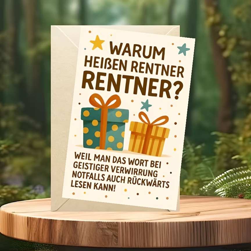 Humorous Retirement Card, Design Suitable For Colleagues, , , For Celebrating Retirement And New Journey, For Celebration And , Includes Envelope And Card