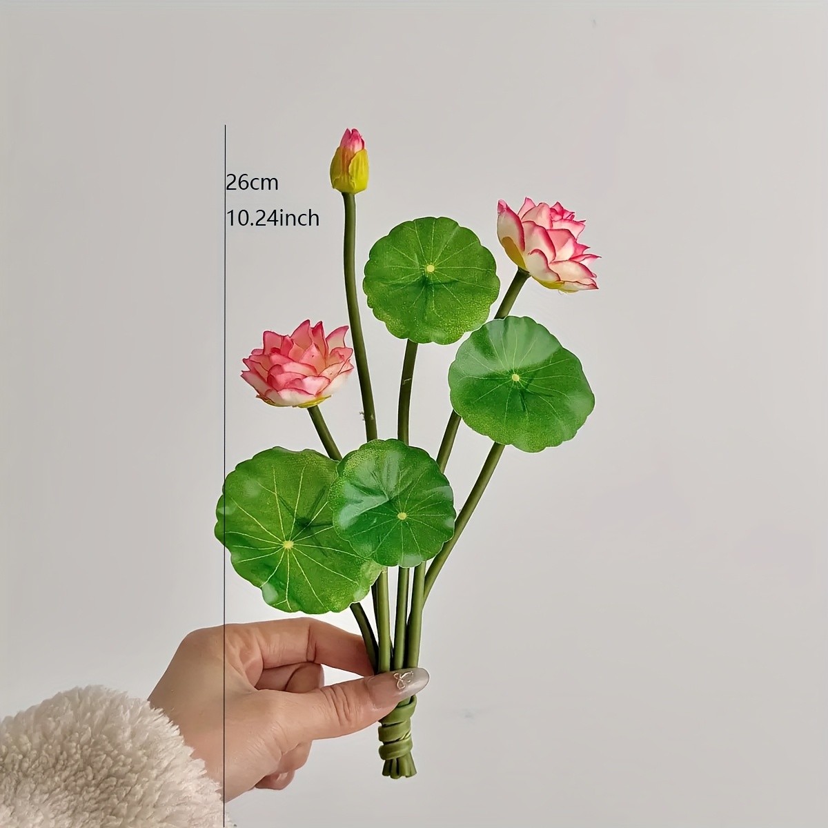 Artificial Lotus Leaf Decoration, Lotus Water Tank Ornament, Living Room Table Decor, Temple Decoration, Outdoor Pool Embellishment