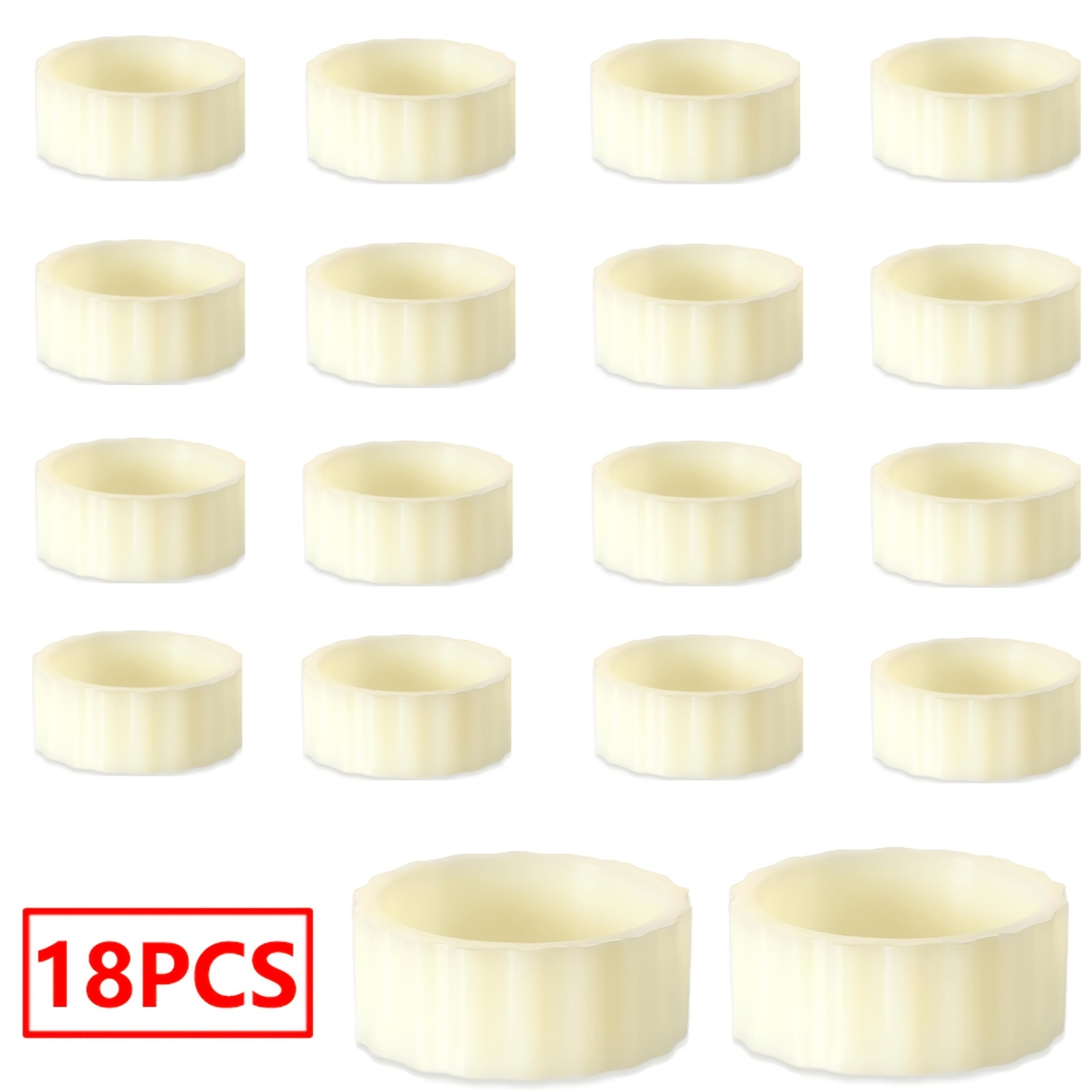 Silicone Candle Holders Designed To Prevent Slipping, Featuring Rings That Stabilize Candles & Prevent Wax , With Decorative Stabilizing Sleeves For Tapered & Pillar Candles, Perfect For Party