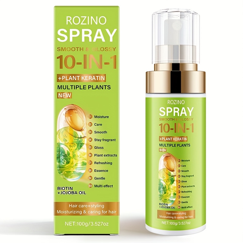 Image of 100g Hair Smoothing Spray, Essential For Women, Hair , Gentle, Hair Mask Level Deep Conditioning, 1 Bottle Of Spray Let You Enjoy Smooth, Essential For Holiday Gifts