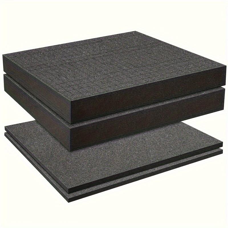 

Ensemble de 4 inserts en mousse de grille à haute , pour découper et les outils, matériau d'emballage absorbant les chocs