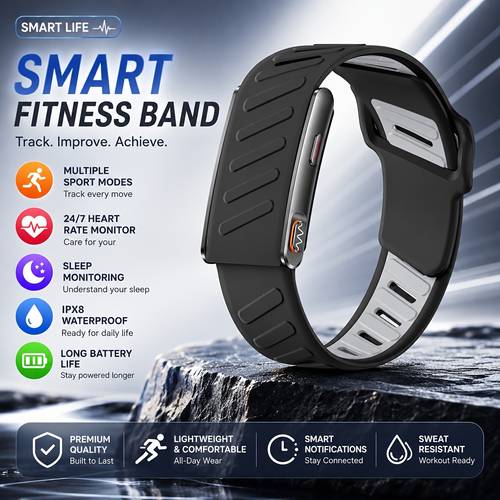 2026 new bracelet ipx8 monitoring sleep stress tracking step and calorie counting multiple sports incoming call sms notification reminder wristband for men and women