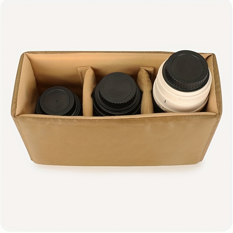 DIY Camera Bag Insert Dividers Digital SLR Camera Storage Bag Shockproof  Portable DSLR, Lens, Flash