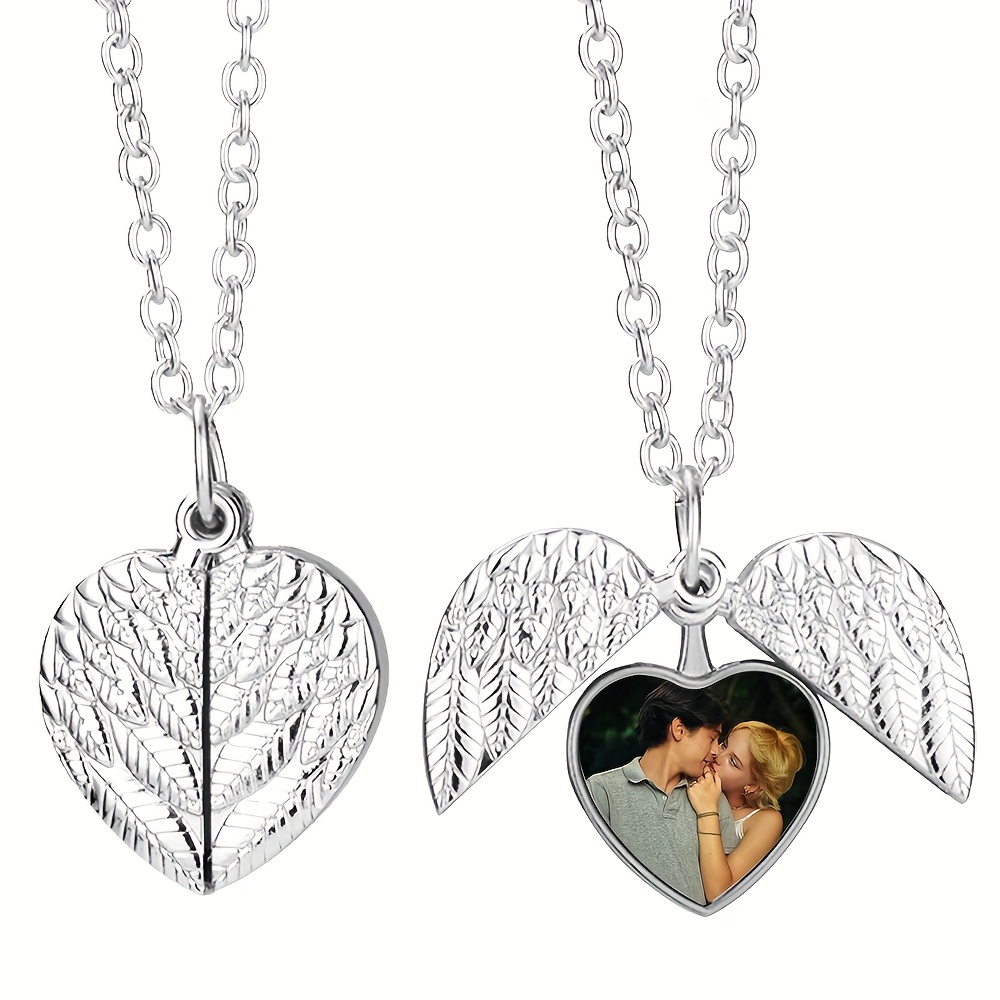 Personalized Heart-Shaped Necklace with Custom Picture