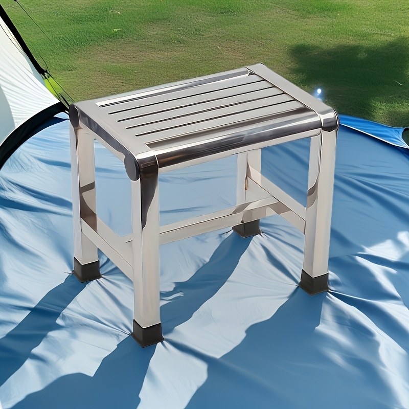 

1pc Stainless Stool - Non-slip, Indoor/outdoor Use, Multifunctional, Not Collapsible, Valentine's Day