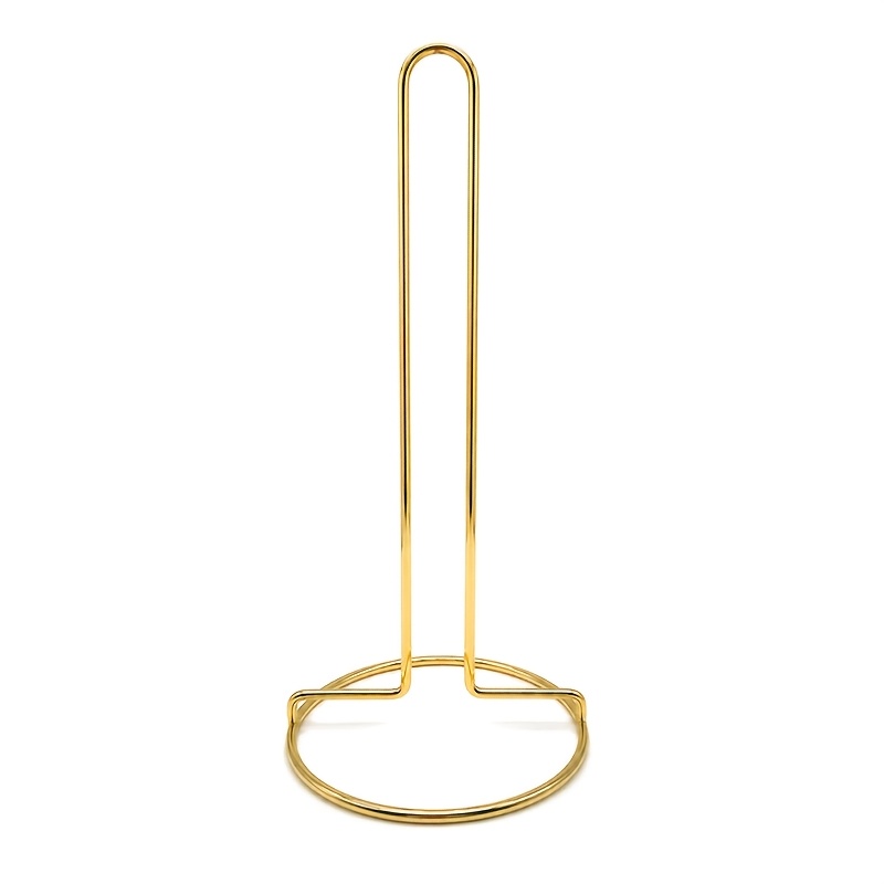 TEMU 1pc Nordic Paper Towel Holder Upright Tabletop Rack Kitchen Oil-absorbing Paper Towel Holder Living Room Paper Holder Storage Organizer