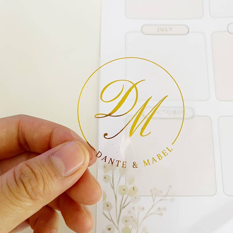 TEMU [customized Product] 50 Personalized Wedding Favor Stickers, Stickers, Custom Stickers, Personalized Wedding Invitation Envelope Seals,