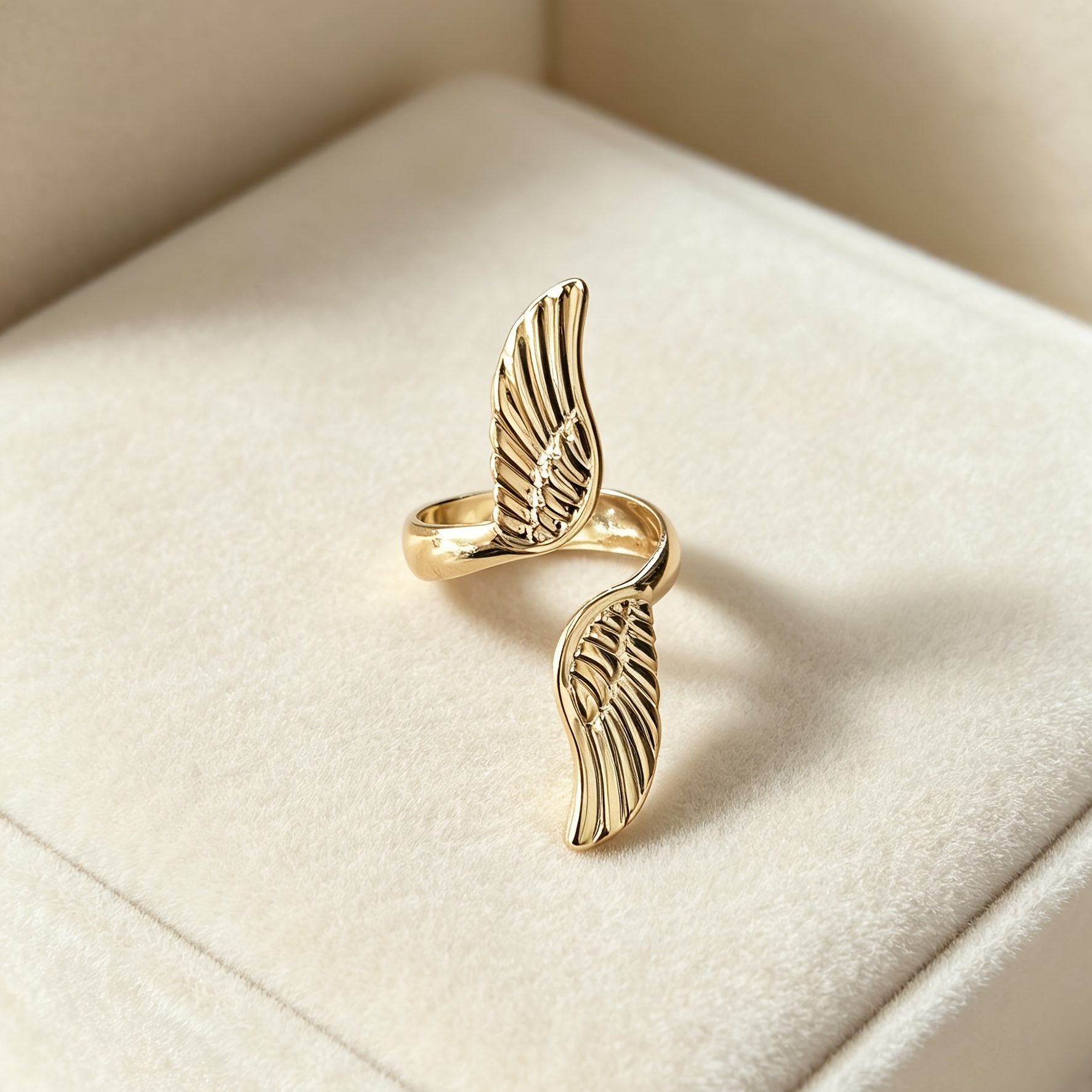 TEMU 1pc Bague réglable pour femme, style minimaliste élégant avec motif tempérament et , idéale pour un usage