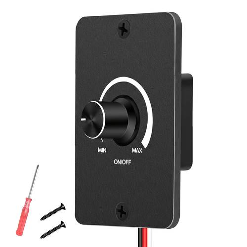 12v dimmer switch for rv led lights high side pwm dimming controller with rotary knob 5a 120w 12 24v free replacement for boat trailer interior screwdriver without battery