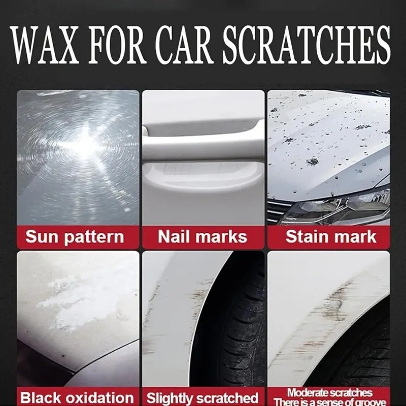 AGRP Universal Car Scratch Repair Wax Kit-Exterior Decoration Repair Polish Wax for Minor Scratches and Swirls Restoration on Vehicle Paint.
