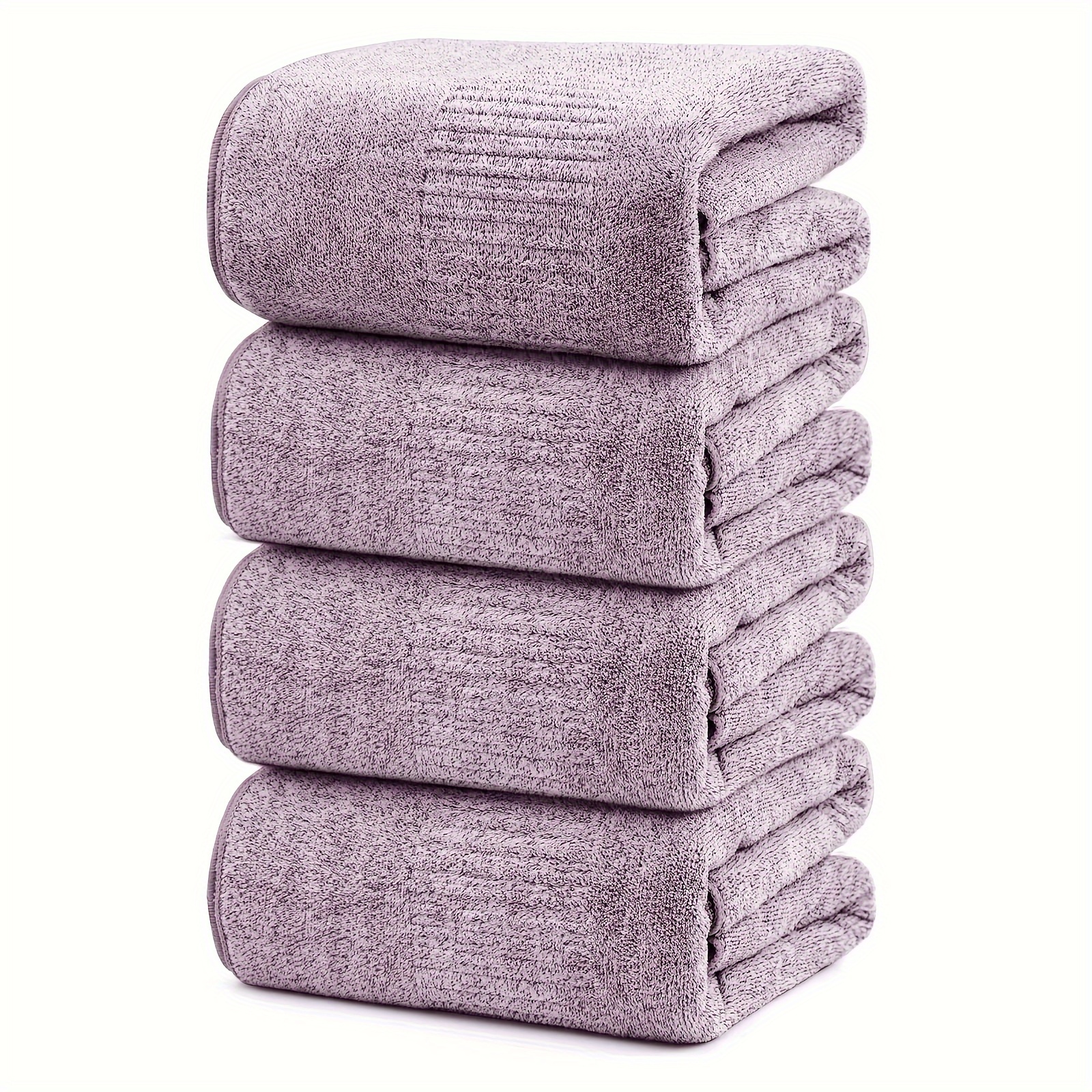 

Seisso Bath Towel Set, Bath Towels, Guest Towels, Microfiber Towels, 90 X 160cm, Large Bath Towels, Super Soft, Absorbent And Quick-drying Bath Towels (purple)