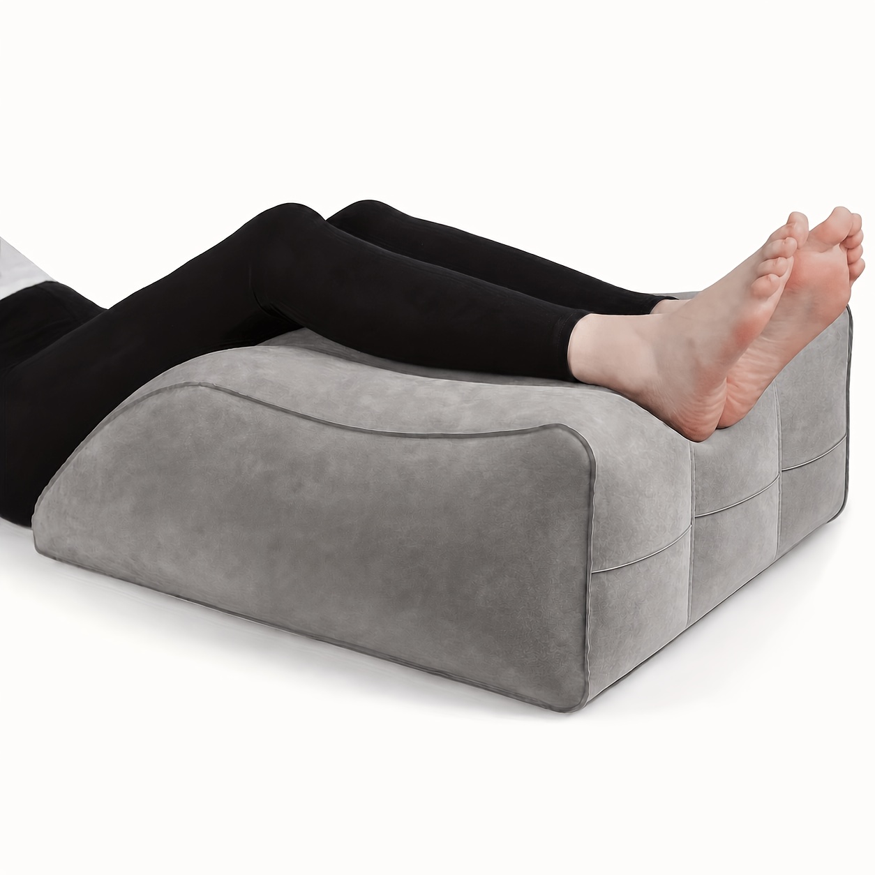 1pc Leg Pillow, Inflatable Leg Rest Pillow - Elevating Knee Leg Ankle Pad, Ideal For Sleeping Reading, For Back, Lying, Wedge Pillow For Lap Desk