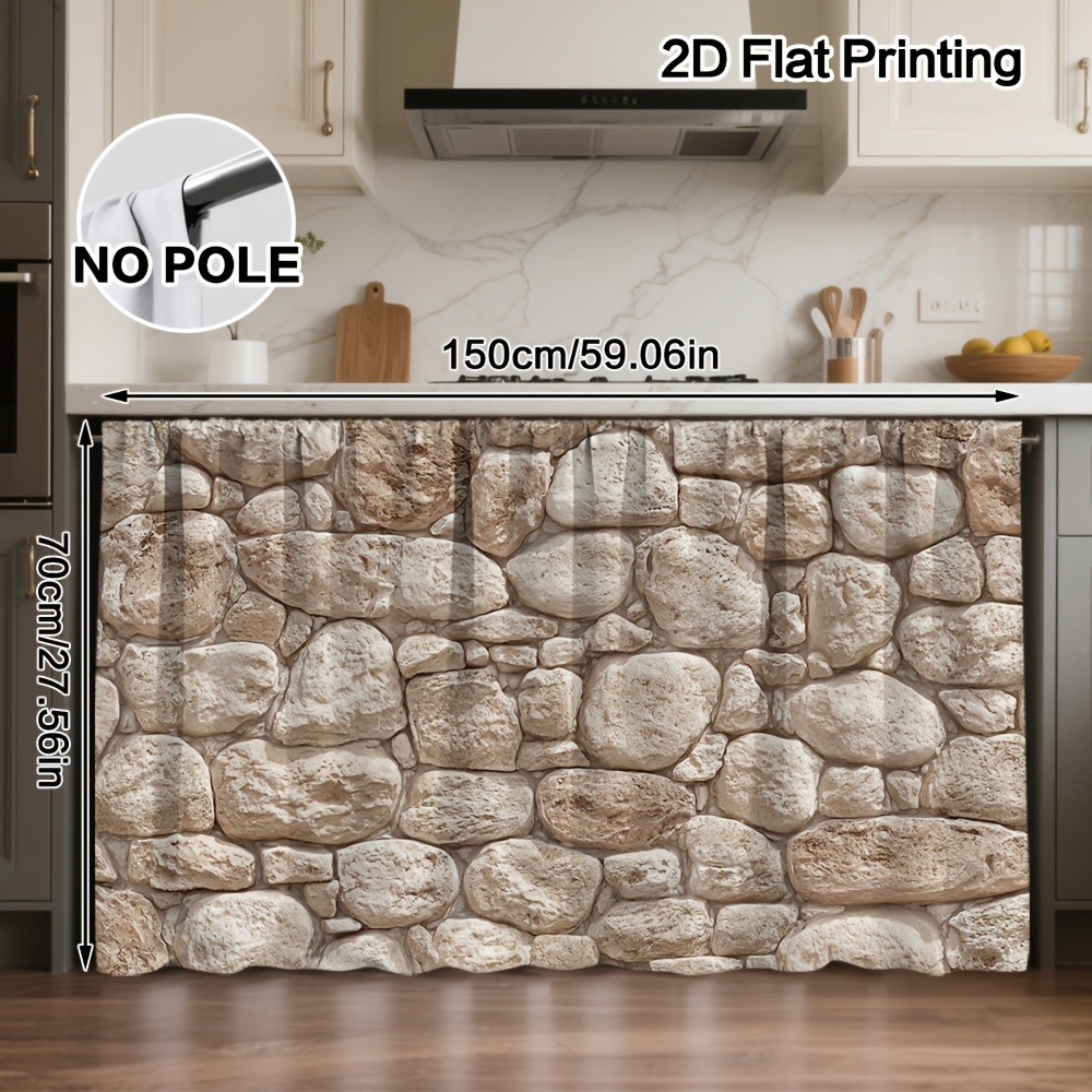 TEMU 2D Flat - 2D Flat - 1 pz e Decorazione per Armadi, Motivi Stampati con Design Murale a Pietra 2D Flat, Borsa per Bastone per un Appendere ,