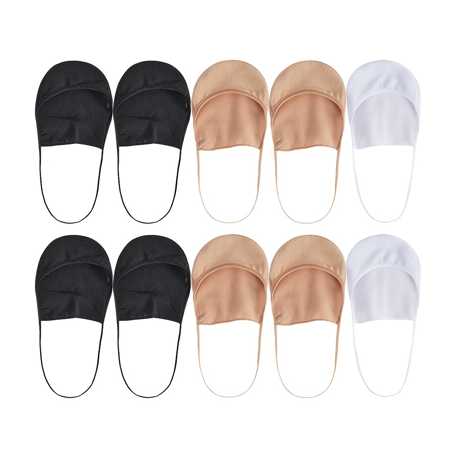 TEMU 5 Pairs Of Color Anti-slip No-show Thin Slingback Liner Socks For Women, Breathable Low Cut Suitable For Flats And High Heels