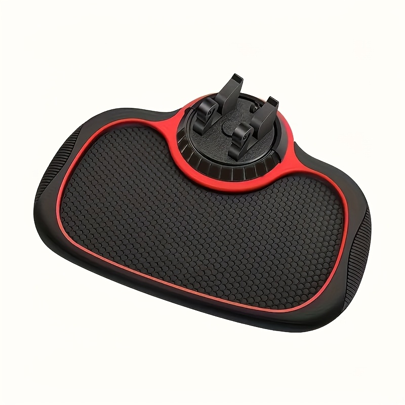 TEMU 360Â° Rotating Swan-shaped Car Anti-slip Pad With Phone Holder, Dashboard Navigation Mounting Mat