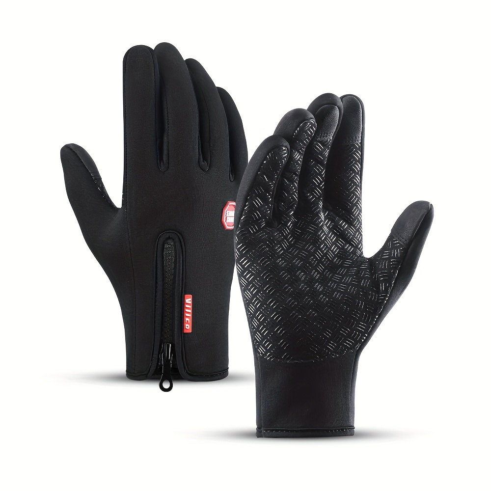 Vilico Winter Outdoor Sports Thermal Gloves For Men And Women Non Slip Touchscreen High Quality Windproof Cold Resistant Ideal Christmas Valentine's Day New Year Gifts Outdoor Casual Gloves