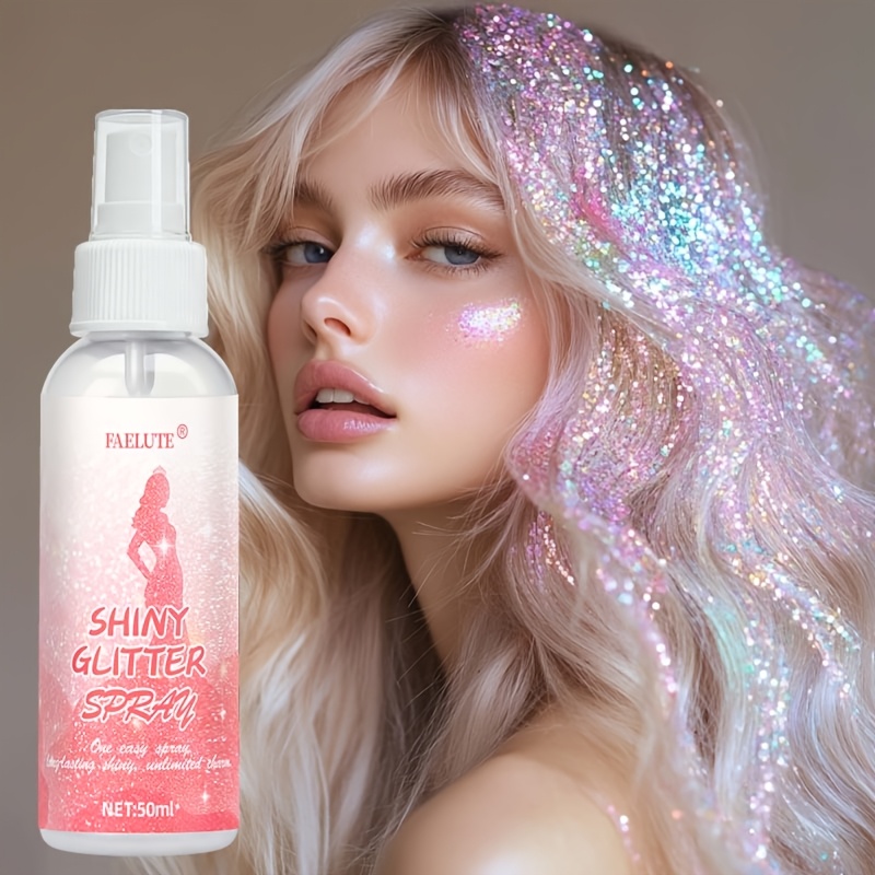 faelute festival glitter spray for party dresses outfit sparkle boost ultra fine shimmer mist quick dry lightweight photo ready   valentines day party christmas party halloween mardi gras new years eve