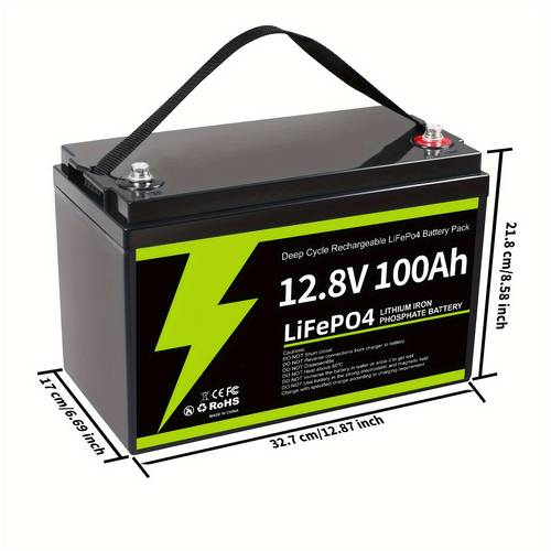 12v lifepo4 battery 100ah battery cells deep cycle lithium battery built in 100a bms 10 years rvs system and off grid applications