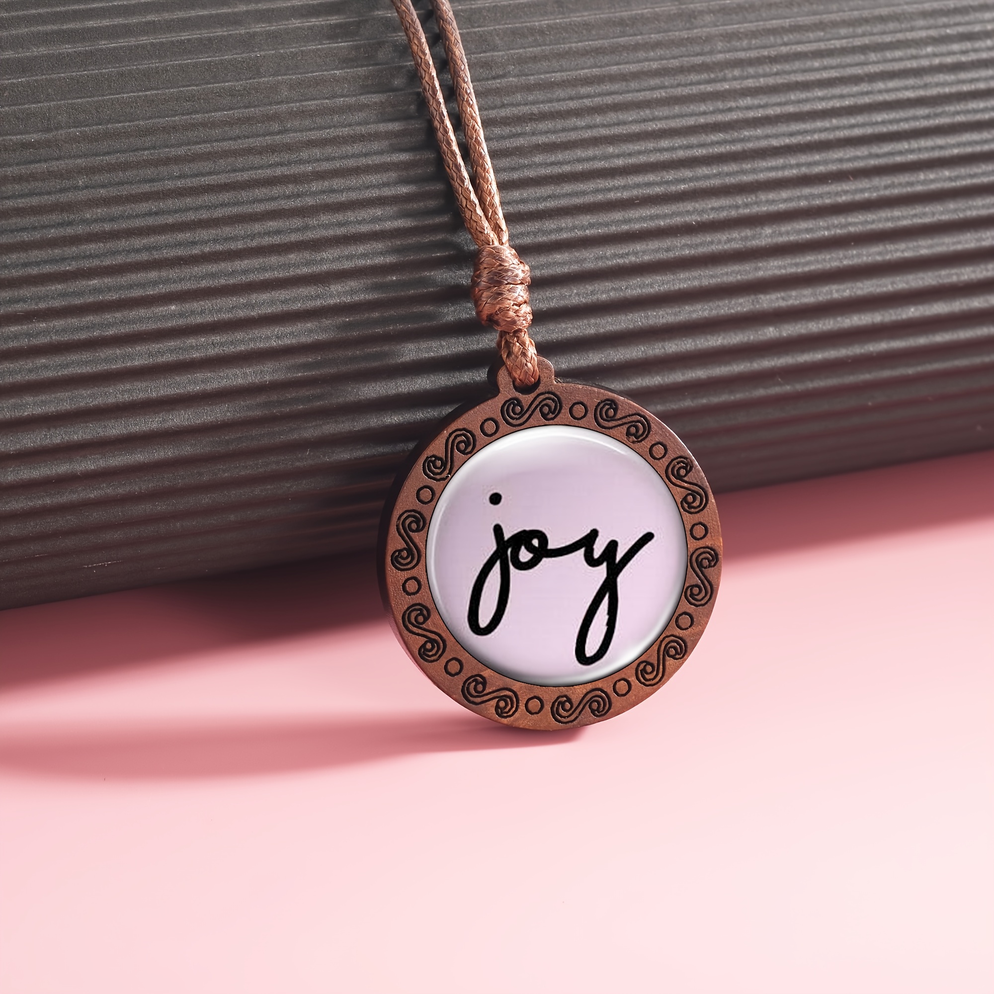 Handcrafted Minimalist Wooden Pendant Necklace