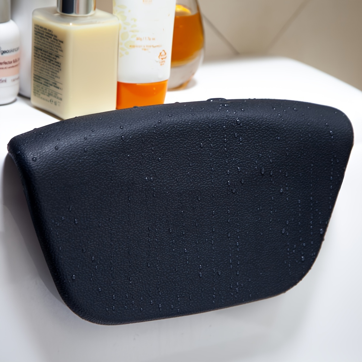 Image of Bath Pillows For Tub Neck And Back Support Bathroom Cushion Bathtub Head Support For Soaking Spa, Tub Pillow For Bath Additions With Non-slip Suction Cups