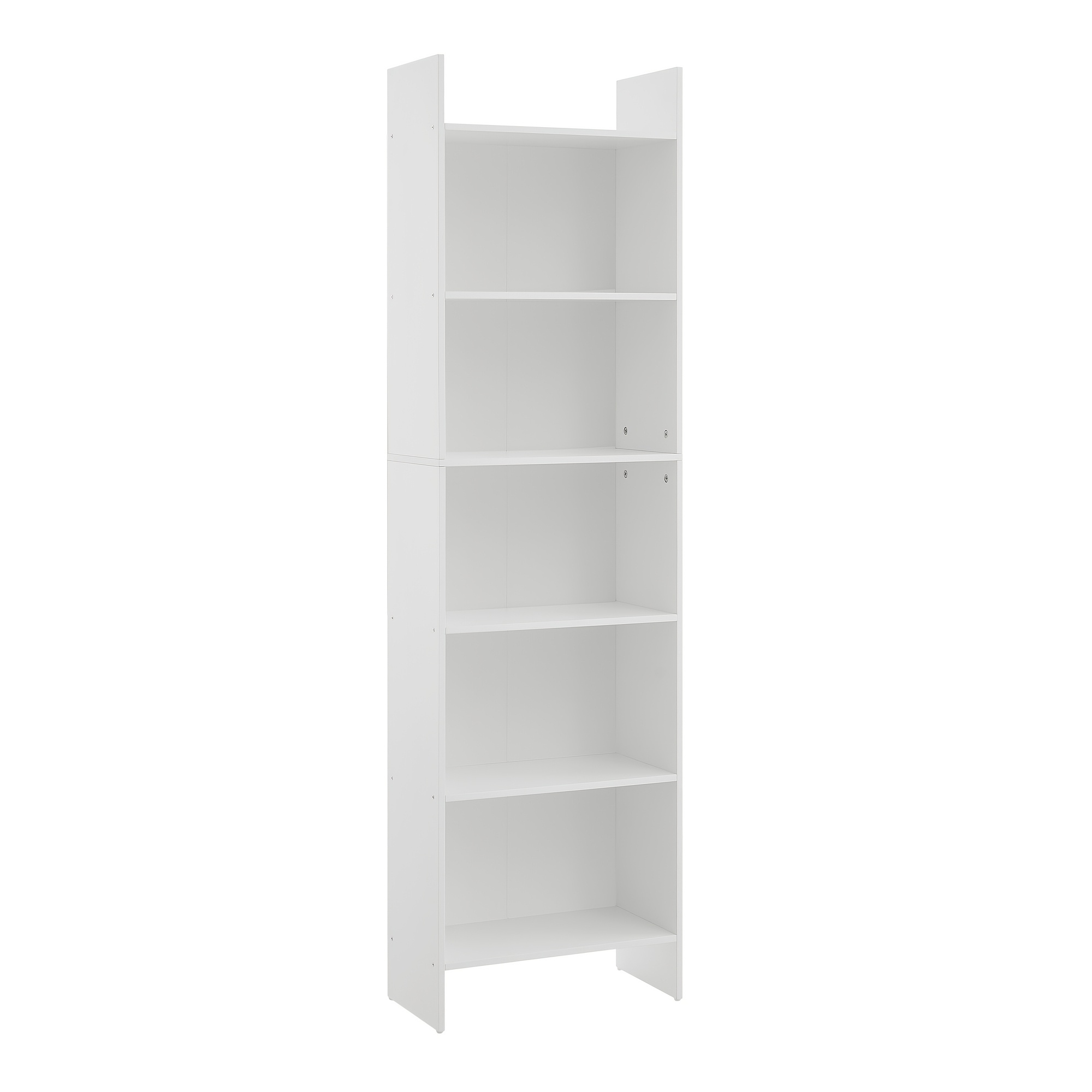 Bookcase, Shelf, Standing Shelf, Office Shelf, With 6 Compartments, Open, For Living Room, Study, Office, As Room Divider, 24 X 48 X 170cm, White