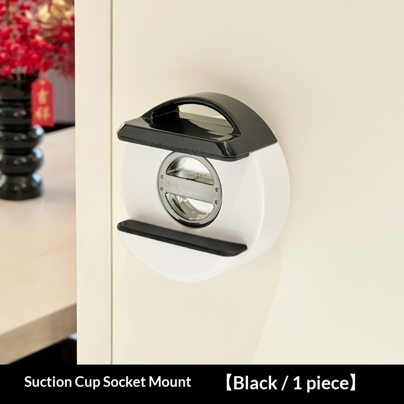TEMU New Suction Cup Power Strip Holder - No-drill Wall Mount With Cable Management Design, For Power Strip Fixing, Remote Organizer, Socket Wall