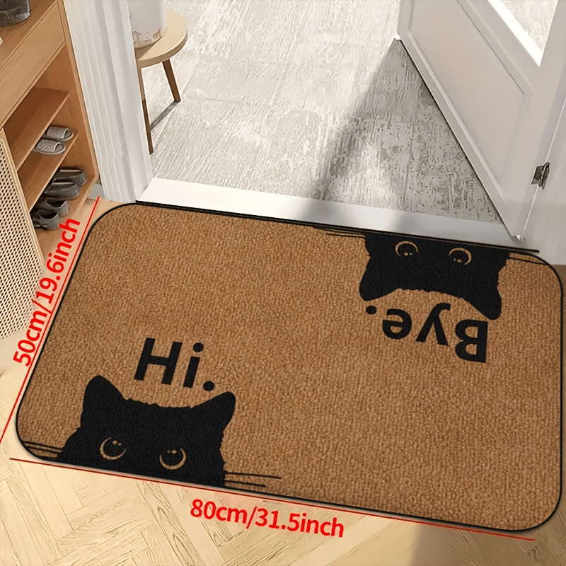 TEMU 1pc, Welcome And Farewell Doormat: Design Doormat- Add A Atmosphere, Indoor/outdoor Bedrooms, Laundry Rooms, Kitchens And Entrance . Entrance