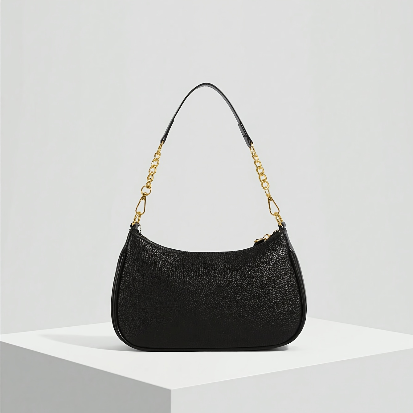womens elegant french inspired black handbag - Temu Canada