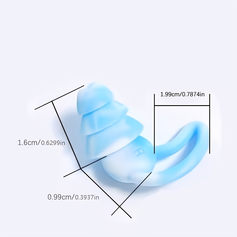 Reusable Swimming Earplugs, 4pcs Comfortable Fit for Sleep & Snoring Blocking