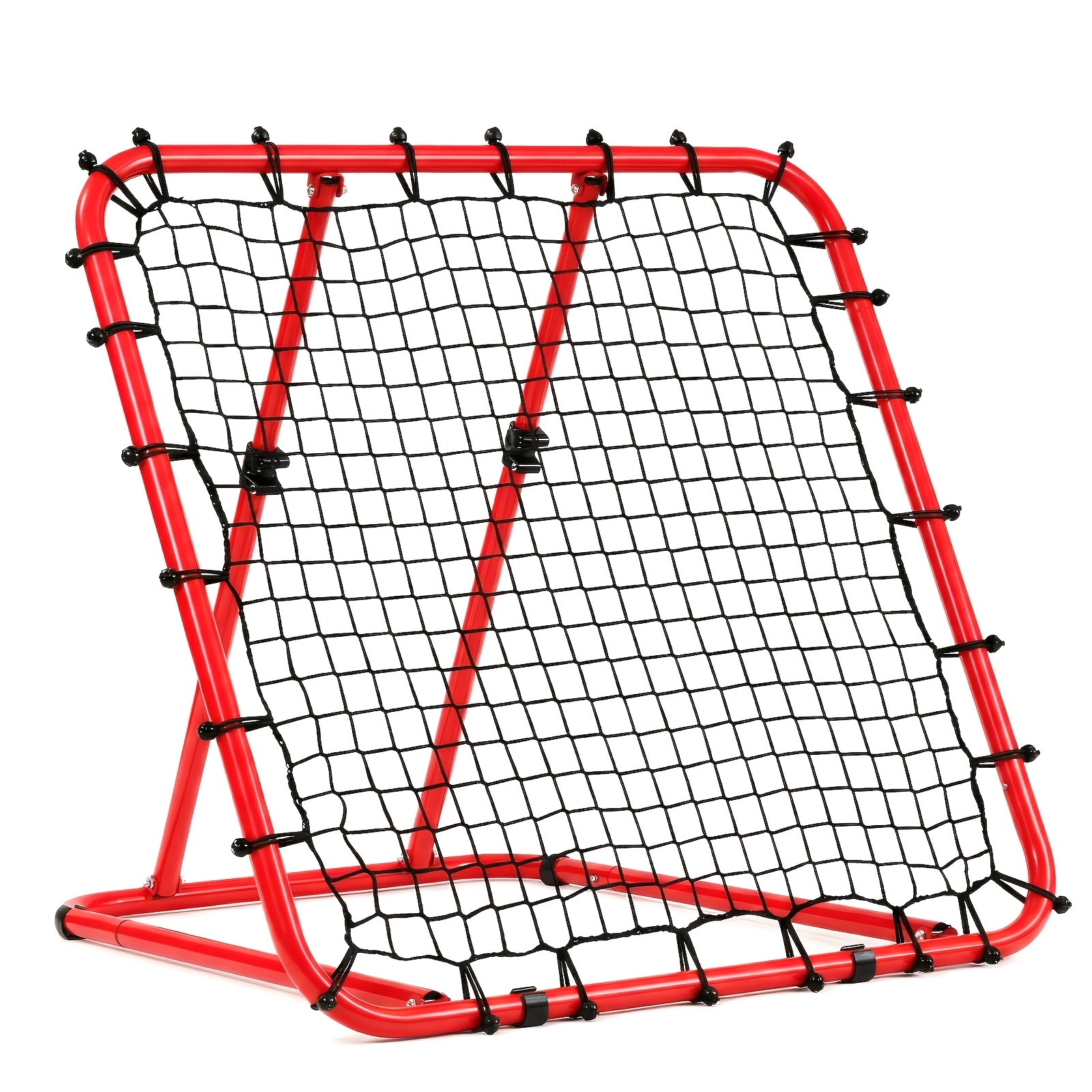 Image of Portable Rebound Net Soccer Rebounder, Adjustable Angle (0°-75°) Soccer Rebound Net, Soccer Auxiliary Equipment And Equipment Pe Net, Suitable For Indoor, Court, Outdoor, Courtyard