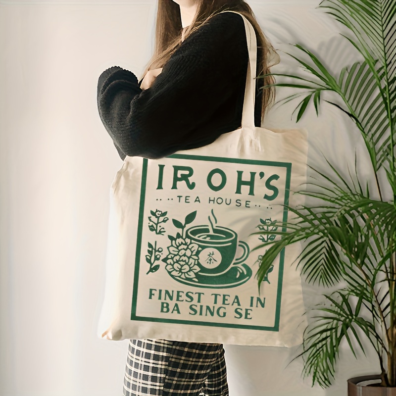 

Iroh's Tote Bag - Spacious & Foldable With Shoulder Strap, Perfect Gift For Tea Enthusiasts, Ideal For Travel & Use