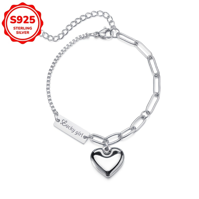 

Love Ankle Chains With A Of Luxury S925 Silvery Women's Gift