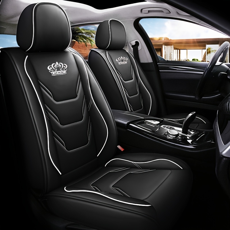 luxury themed car seat covers fit seater vehicles Temu