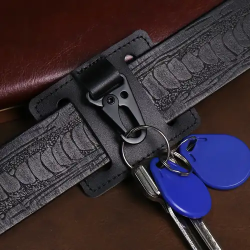 METAL BELT CLIP HOOK HIPSTER KEYCHAIN KEYRING KEY FOB WALLET - Foto 7