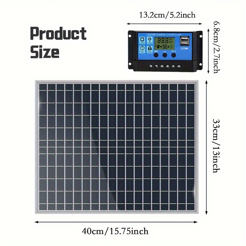 20W DC Solar Panel Kit