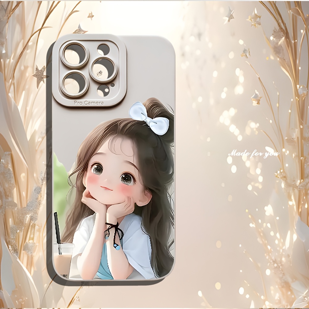 TEMU A Stylish Cartoon Design Phone Case Made Of High- Material, Suitable For Iphone X/xs/xr/11/12/13/14/15/16 Plus Pro , Gifting On Various Holidays