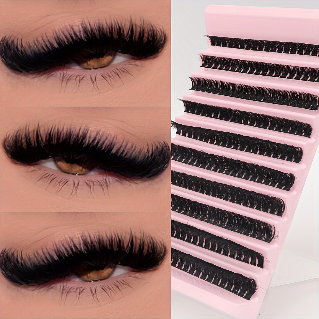 

200 Natural-looking Eyelash Clusters - Easy Diy At Home, Beginner-friendly, Reusable - C & D , Mixed Lengths (10-18mm), Ultra-thin 0.07mm
