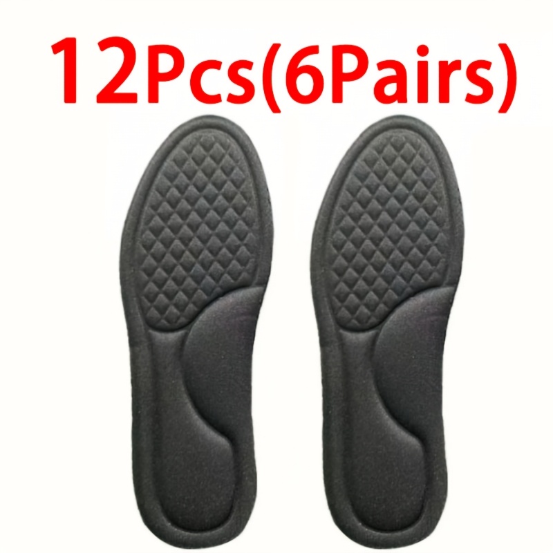 E-shop 6 Stück 12 Stück Stoßdämpfende Einlegesohlen, Ultraweiche und bequeme Sport-Luftkissen für langfristiges Stehen im Herbst und Winter,