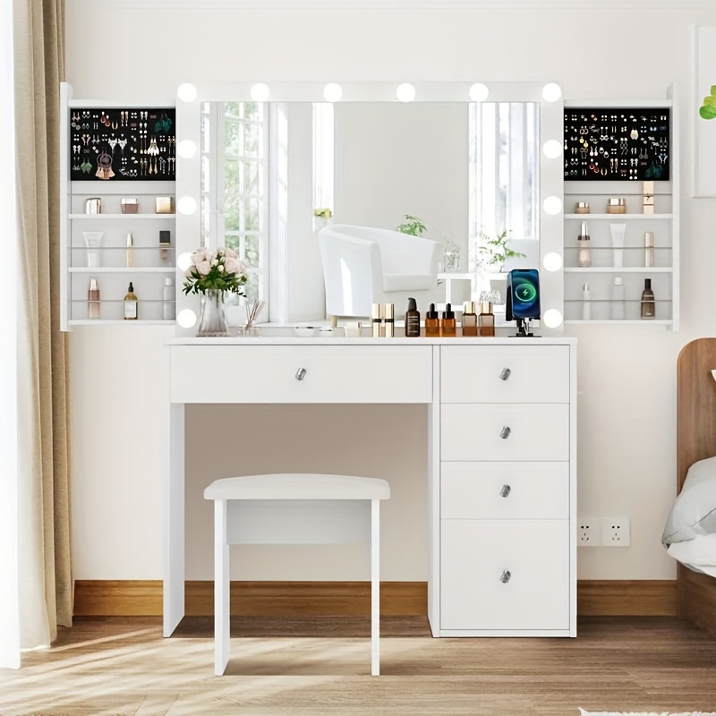 

14 Bulbs Vanity Set With Hidden Space And Outlets