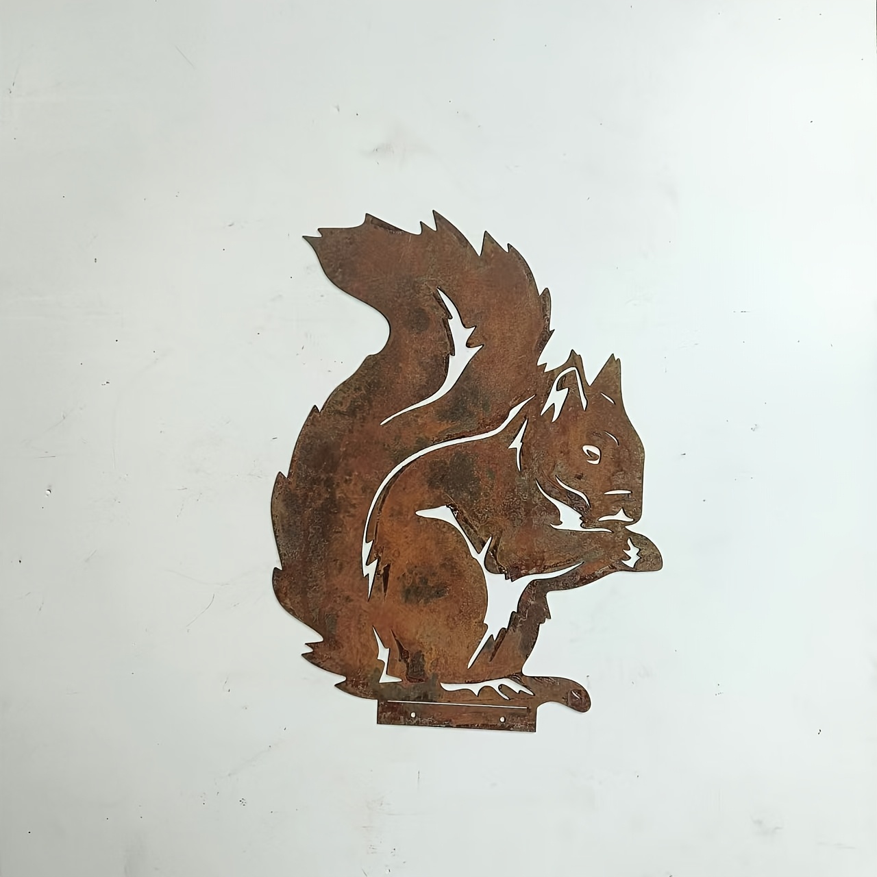 1pc Modern Outdoor Metal Squirrel Decoration, Rustic Thanksgiving Decor, No Electricity Needed, Featherless Wall Art - A Inspired Craft That Rusts
