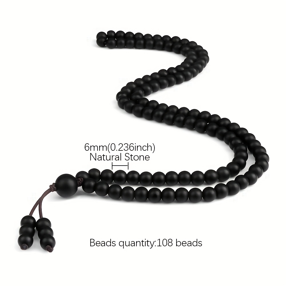 108 Bead Natural Stone Beaded Necklace