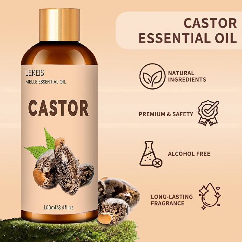 Cold Pressed Castor Oil, 100ml/30ml/10ml Options