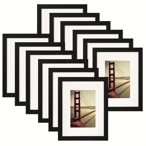 8x10 5x7 black frame set used for collage wall decoration of photos for wall or desktop display hanging or desktop display for valentines day decoration and gifts 5 10pcs frame